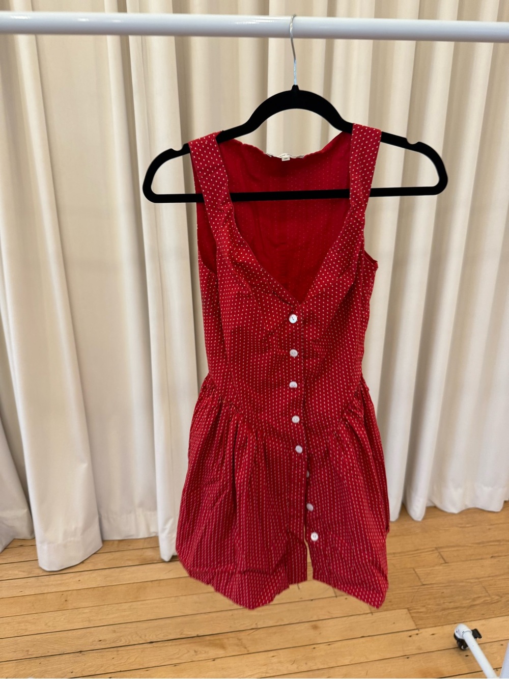 Frankie's Bikinis Red Polka Dot Mini Dress